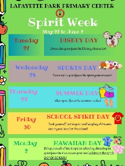 School Spirit Week/Semana del Orgullo Escolar